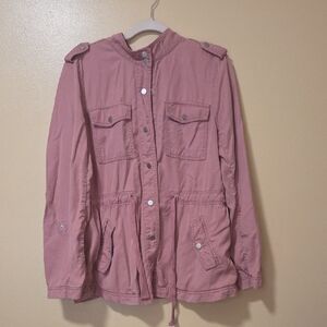 LOFT Dusty Rose Utility Jacket